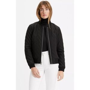 Levi's Black Quilted Bomber Jacket